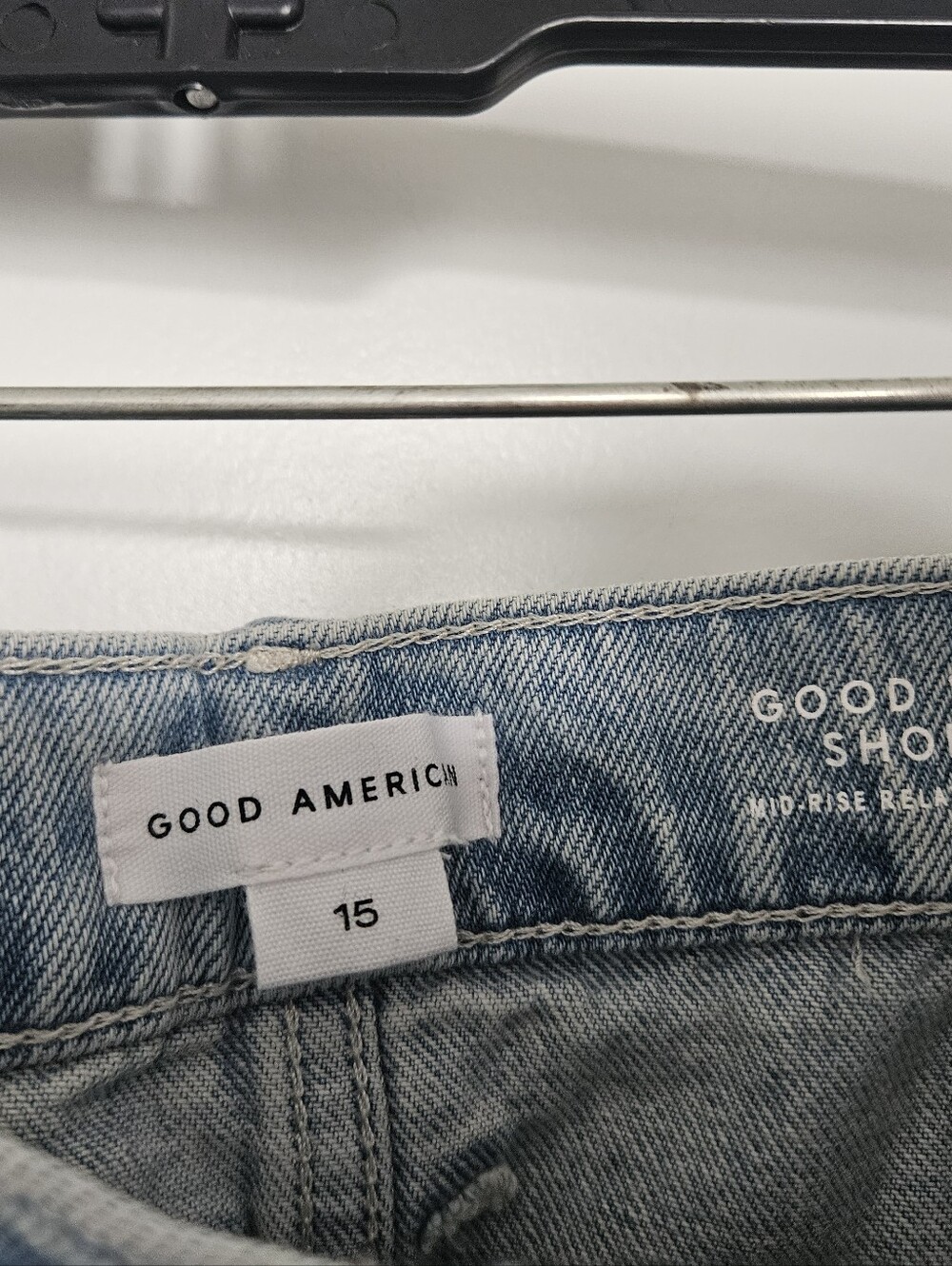 NWT Good American Size 15 Good '90s Shorts in Indigo872 $99 - Picture 6 of 12